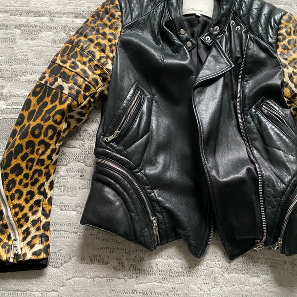 Phillip Lim leather jacket leopard - Picture 4 of 4